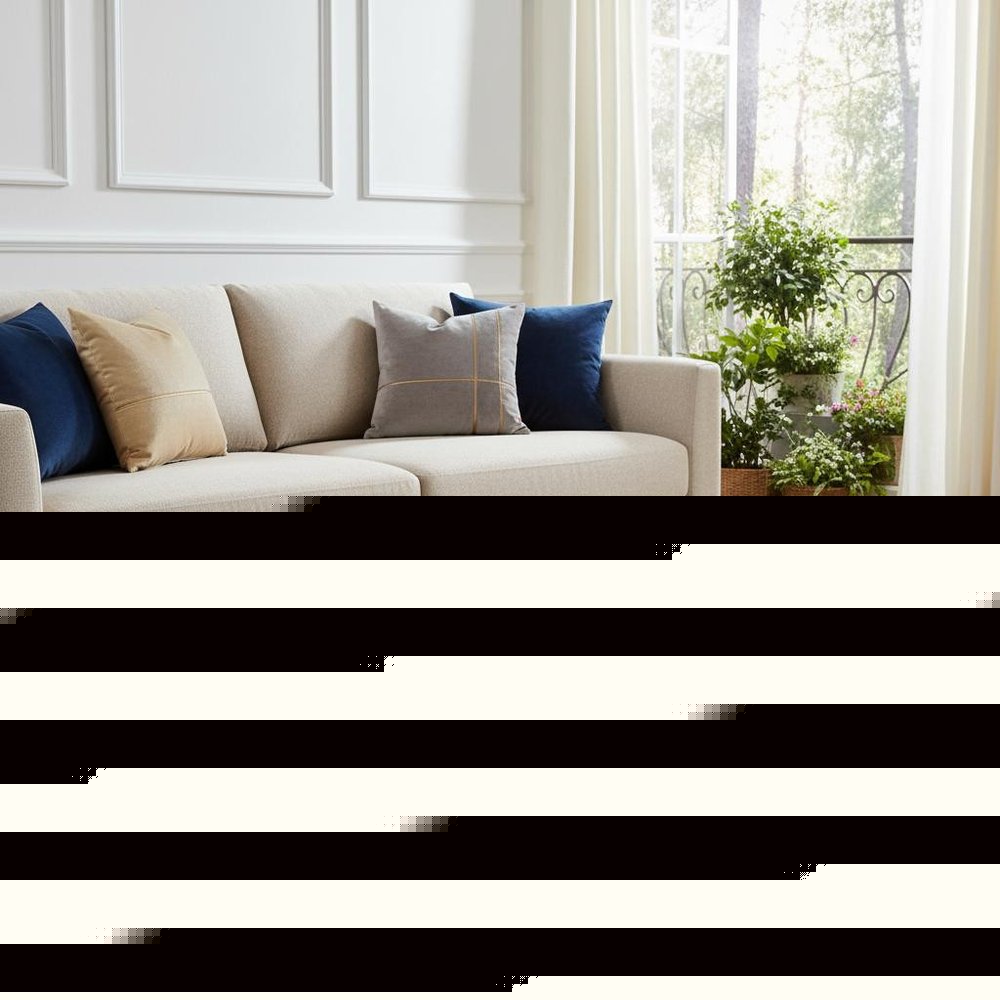 20" Gold Cotton Round Pouf Ottoman