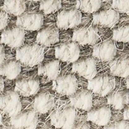 18" Beige Geometric Pouf Ottoman