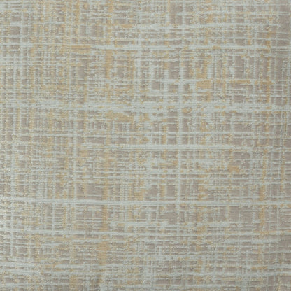 18" Beige Abstract Pouf Ottoman