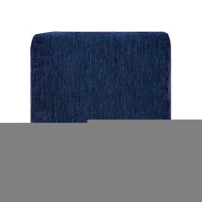 18" Blue Medallion Pouf Ottoman