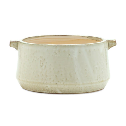 Beige Clay 6 Ounce Round Pot Planter