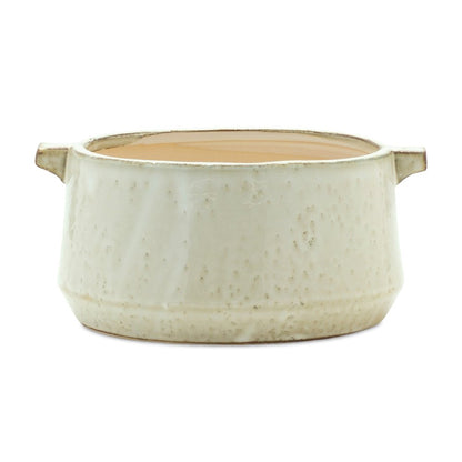 Beige Clay 6 Ounce Round Pot Planter