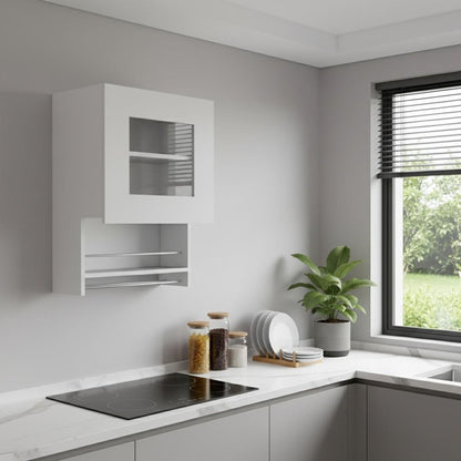 20" White Accent Cabinet With Two Shelves