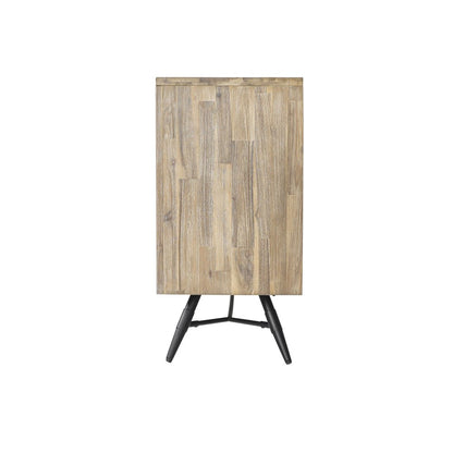 63" Natural and Ivory Solid Wood Six Drawer Double Dresser