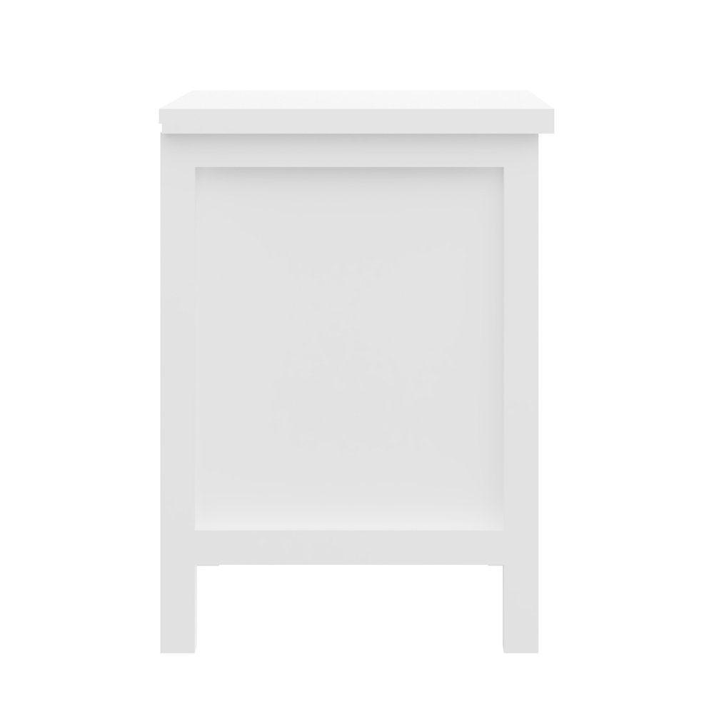 22" Solid Wood Two Drawer Nightstand