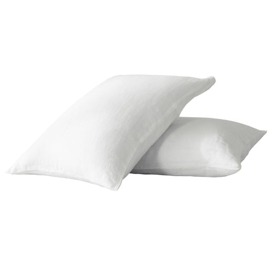 Set of Two Cloud Linen King Pillowcases