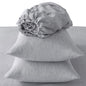 Four Piece Light Pink Linen Sheet Set