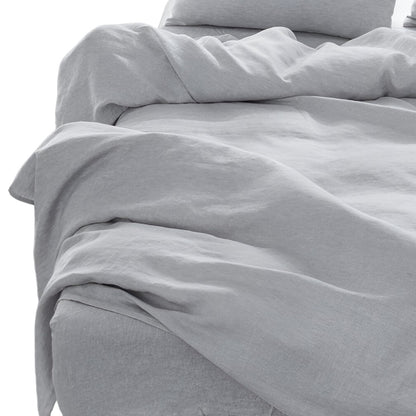 Four Piece Light Pink Linen Sheet Set