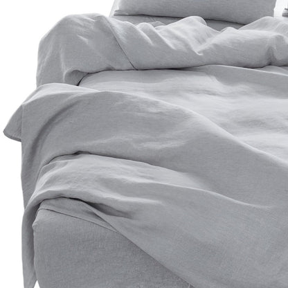 Four Piece Light Pink Linen Sheet Set