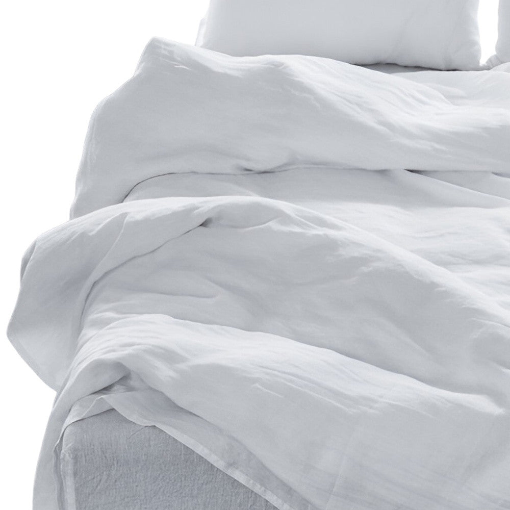 Four Piece Light Pink Linen Sheet Set
