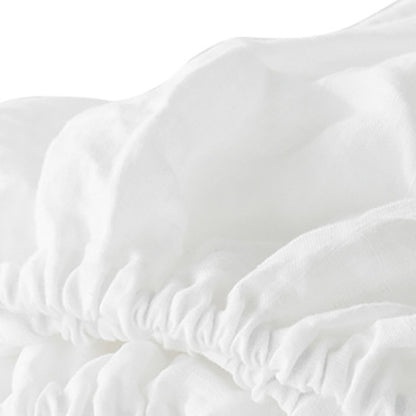 Four Piece Light Pink Linen Sheet Set