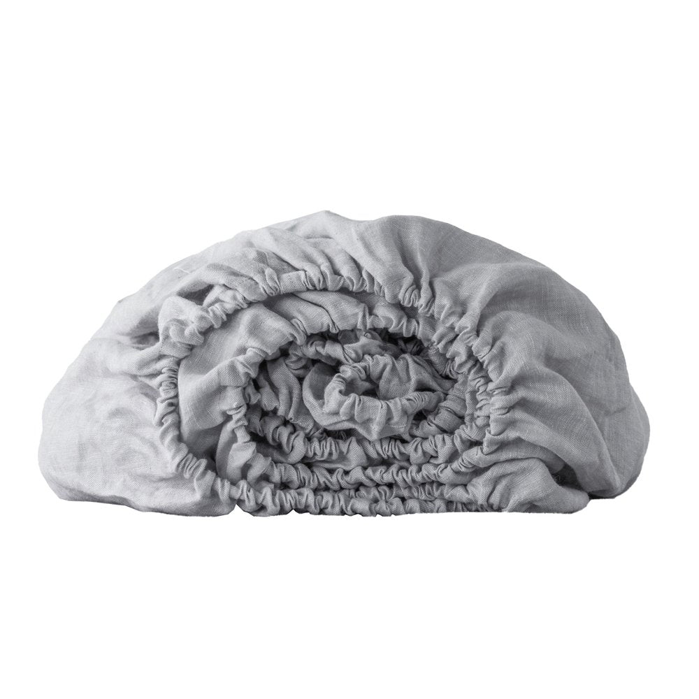 Light Gray Linen King Fitted sheet