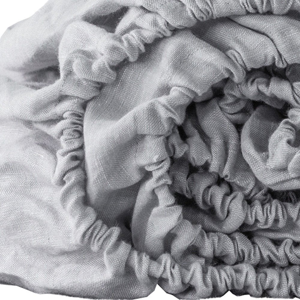 Light Gray Linen King Fitted sheet