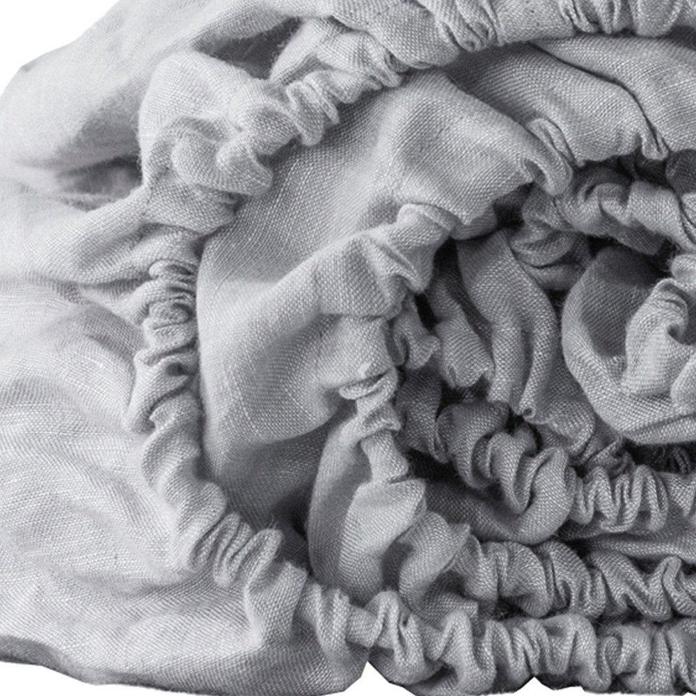 Light Gray Linen California King Fitted sheet