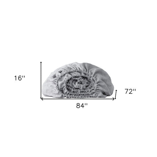 Cloud Linen California King Fitted sheet