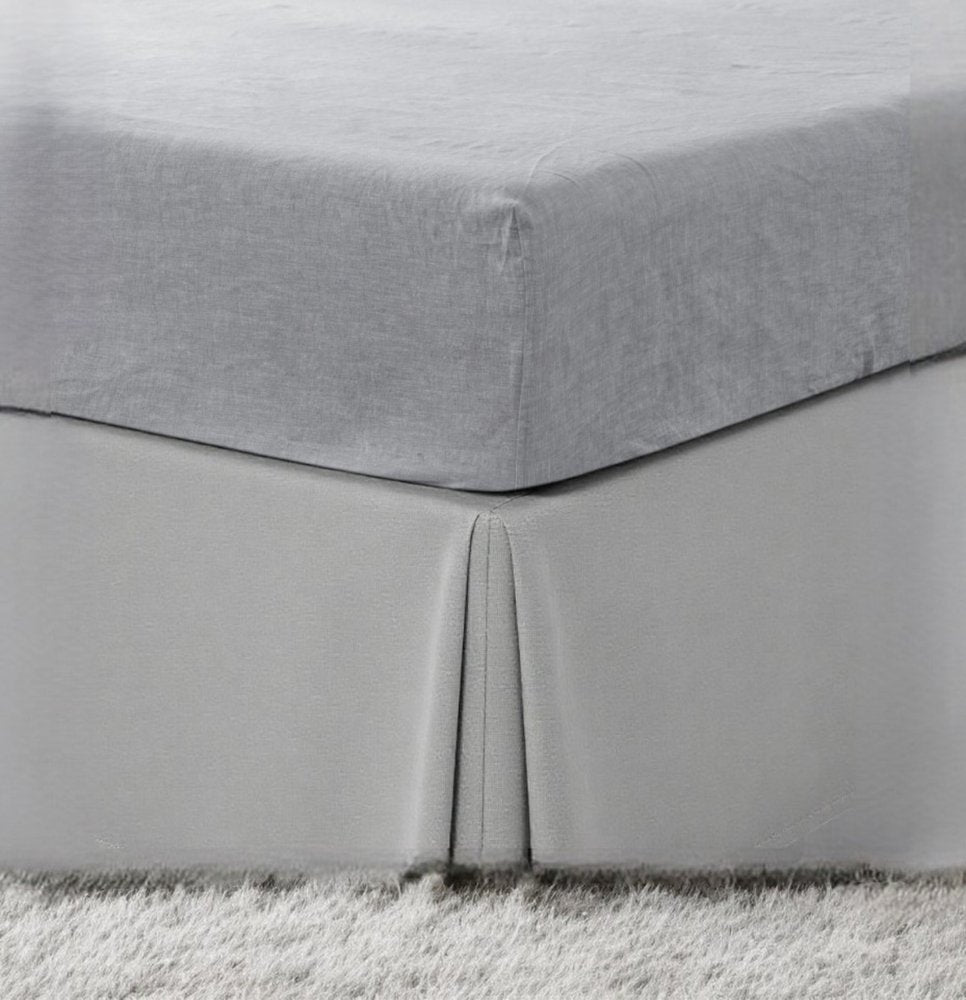 Light Gray Linen California King Fitted sheet
