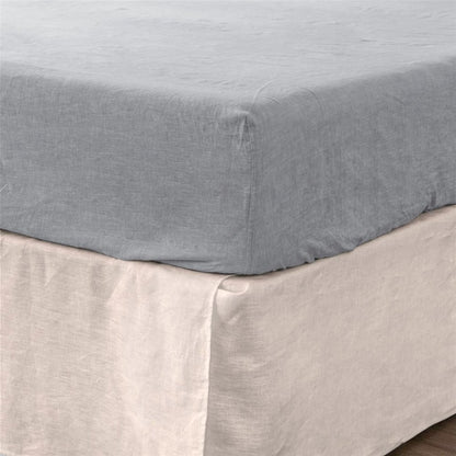 Light Gray Linen California King Fitted sheet