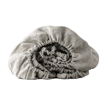 Light Gray Linen King Fitted sheet