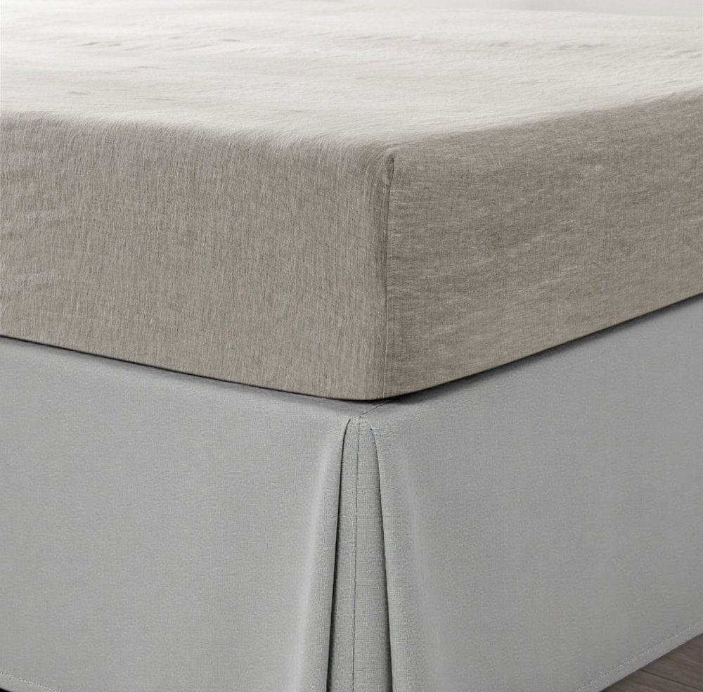 Light Gray Linen California King Fitted sheet