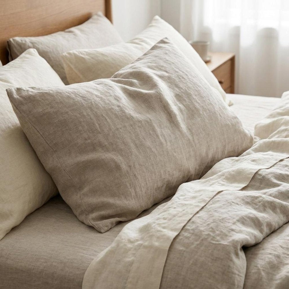 Ivory Linen California King Fitted sheet