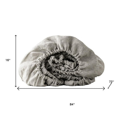 Cloud Linen California King Fitted sheet