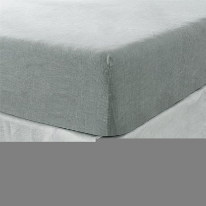 Light Gray Linen King Fitted sheet