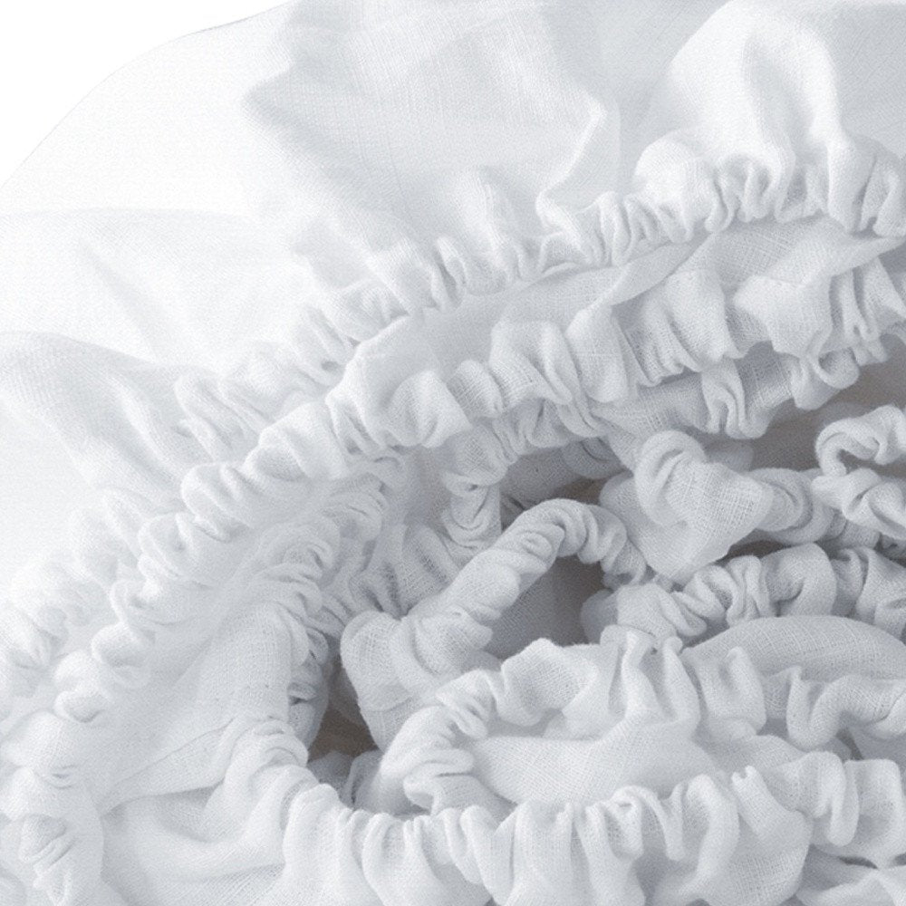 White Linen King Fitted sheet