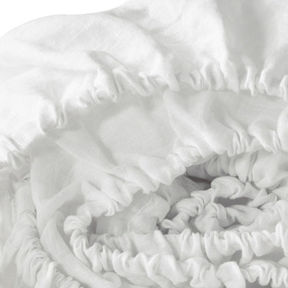 Ivory Linen Queen Fitted sheet