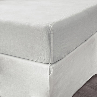 Light Gray Linen California King Fitted sheet
