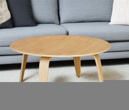 34" Natural Round Coffee Table