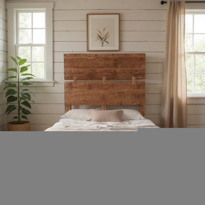 Chestnut Live Edge Solid Wood Queen Bed Frame