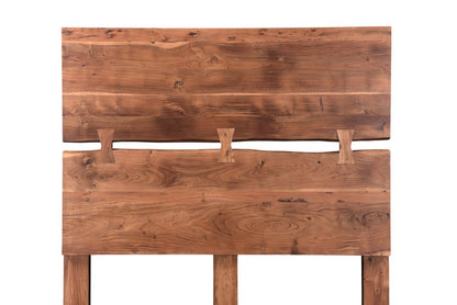 Chestnut Live Edge Solid Wood Queen Bed Frame
