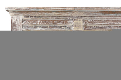 Shutter Solid Wood King Gray Bed