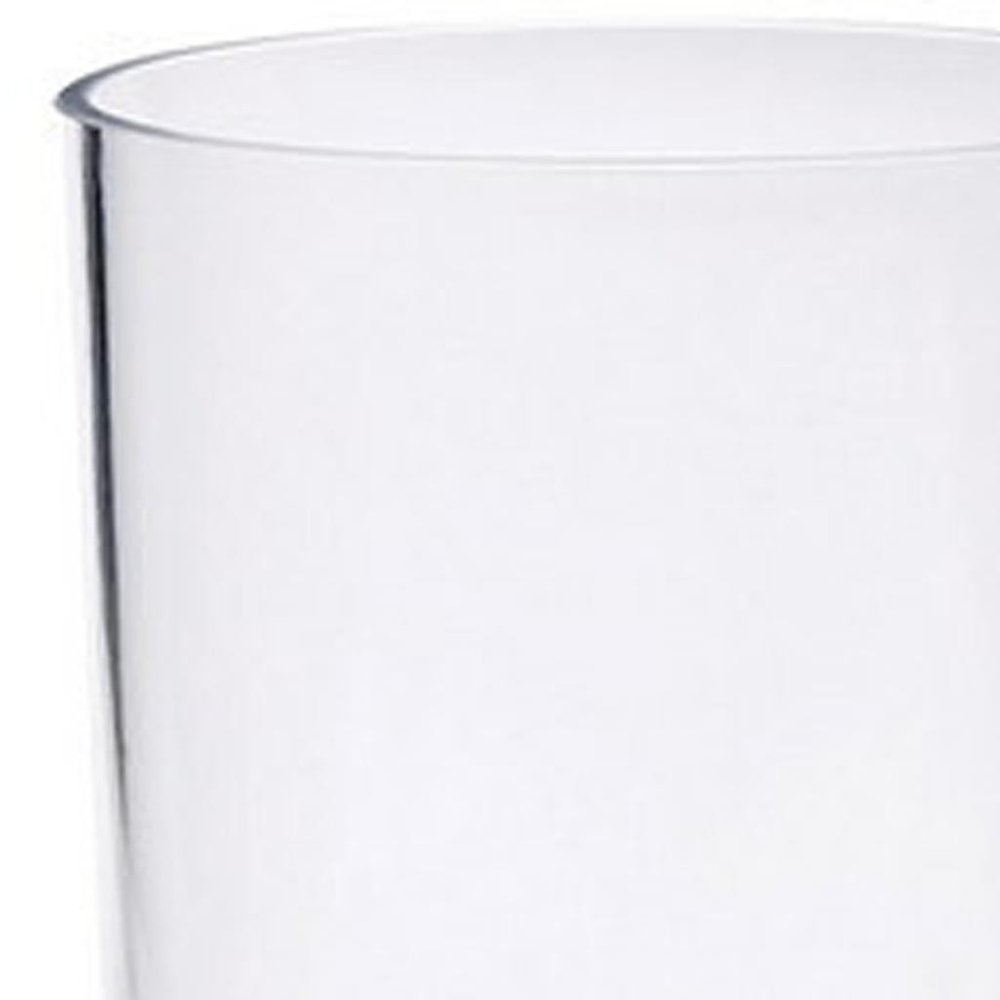 Set of Four Clear Tritan Plastic Stemmed Flutes