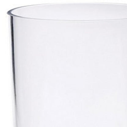 Set of Four Clear Tritan Plastic Stemmed Flutes