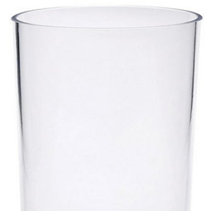Set of Four Clear Tritan Plastic Stemmed Flutes