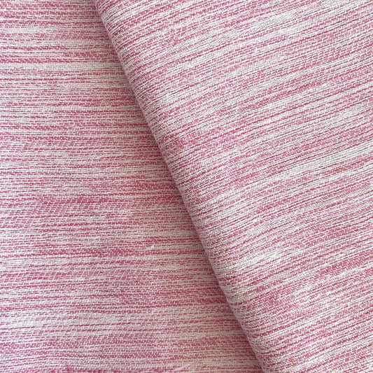 59" X 71" Pink And Ivory Cotton Throw Blanket with Tassels