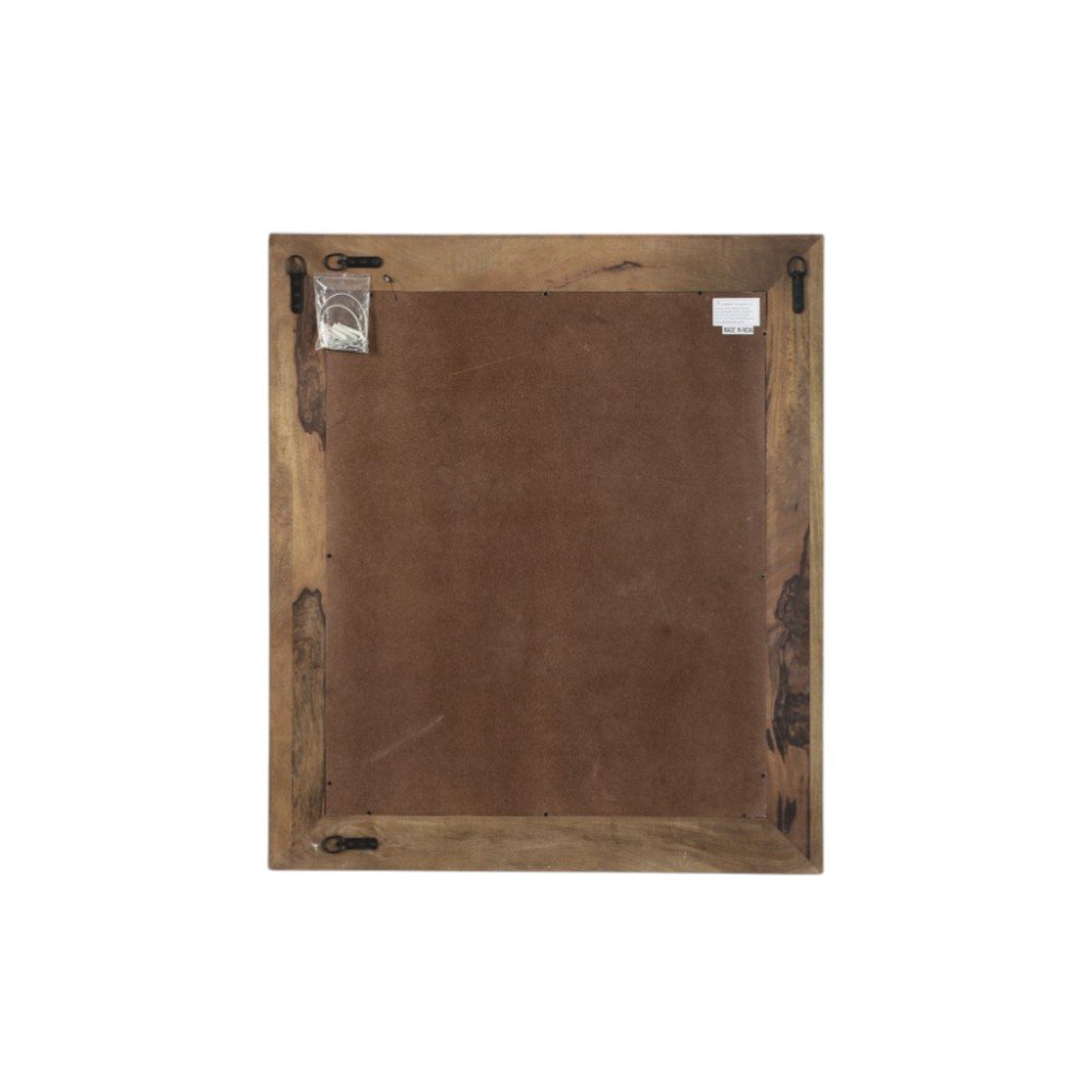 40" White Solid Wood Framed Accent Mirror