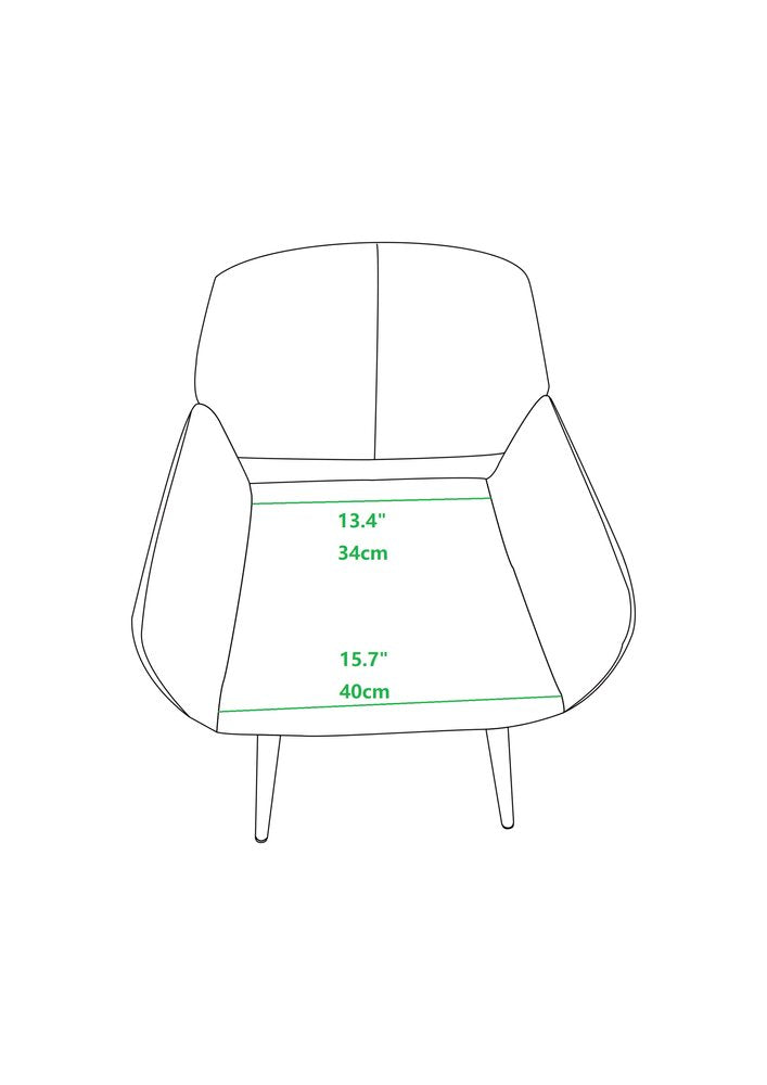 Pink Upholstered Velvet Open Back Dining Chair
