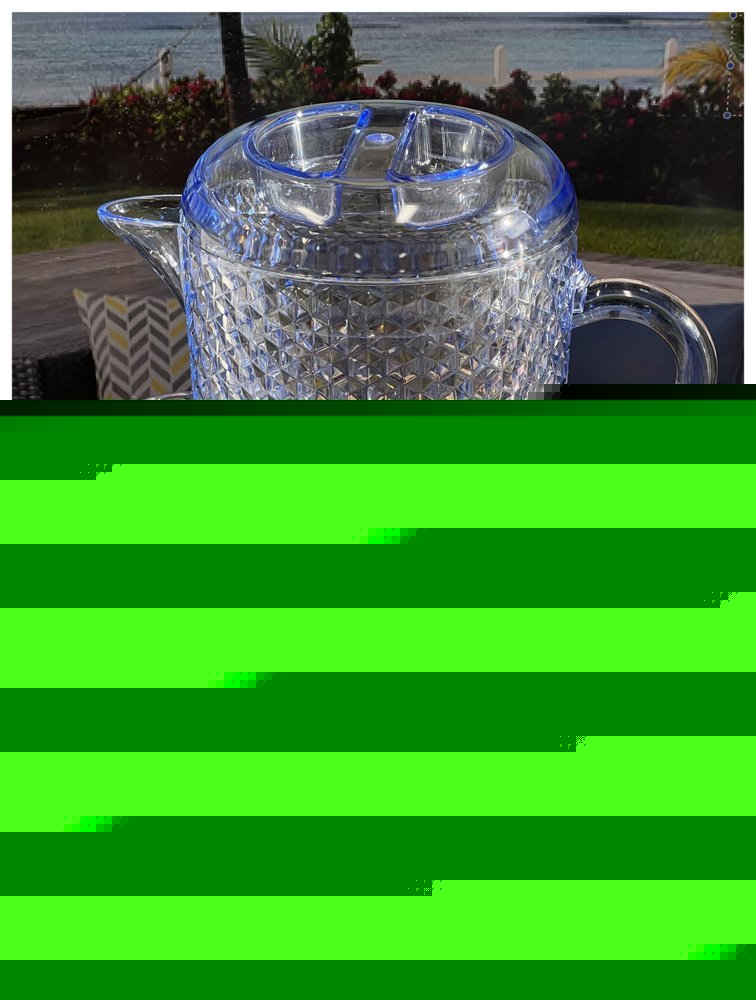 2.5 Quart Blue Diamond Acrylic Pitcher