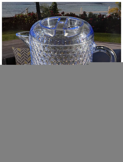 2.5 Quart Blue Diamond Acrylic Pitcher