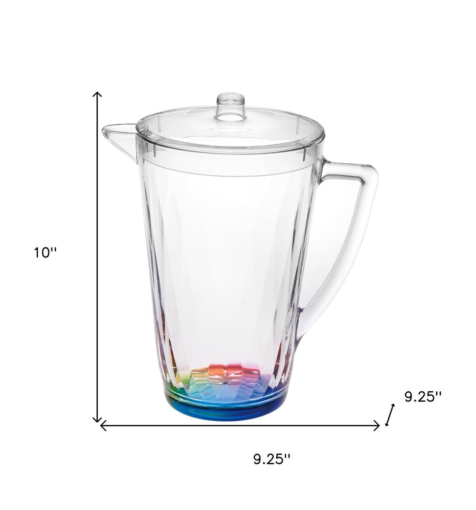 Clear Acrylic Convex Curve Shape Stemless Pitcher