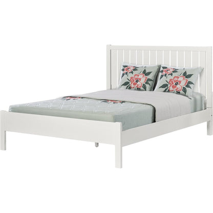 Natural Shiplap Texture Solid Wood Queen Bed Frame
