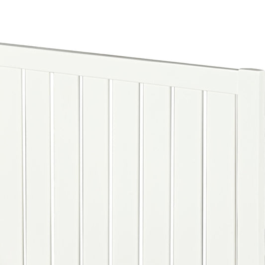 Natural Shiplap Texture Solid Wood Queen Bed Frame