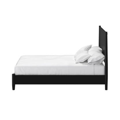 Black Solid Wood California King Bed Frame