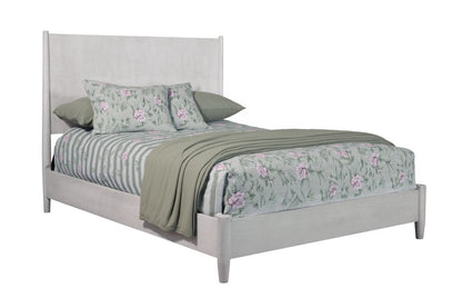 Gray Solid Wood Queen Bed Frame