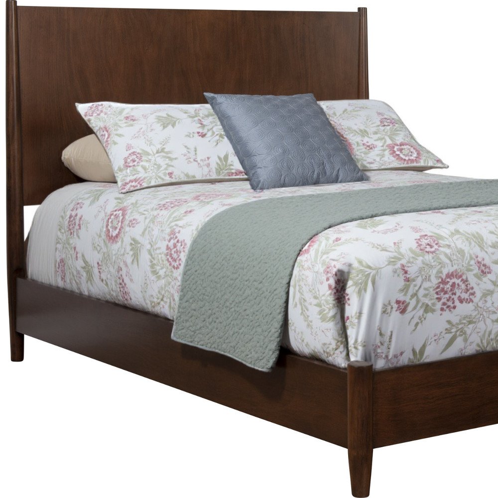 Brown Solid Wood California King Bed Frame