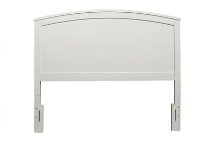 White Solid Wood King Bed Frame