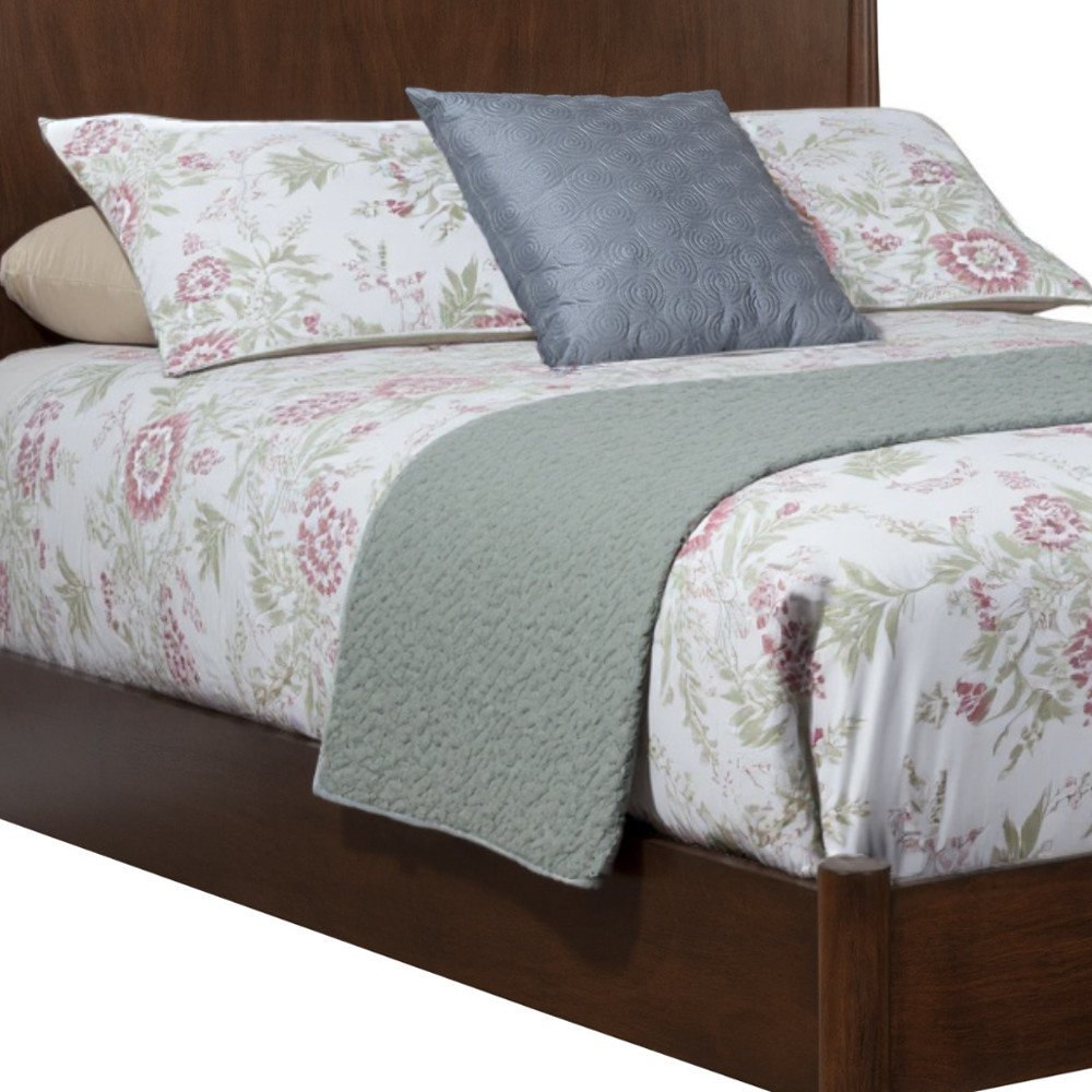 Brown Solid Wood Full Bed Frame