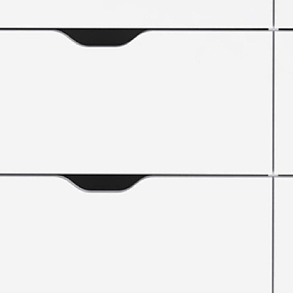 42" White Four Drawer Dresser